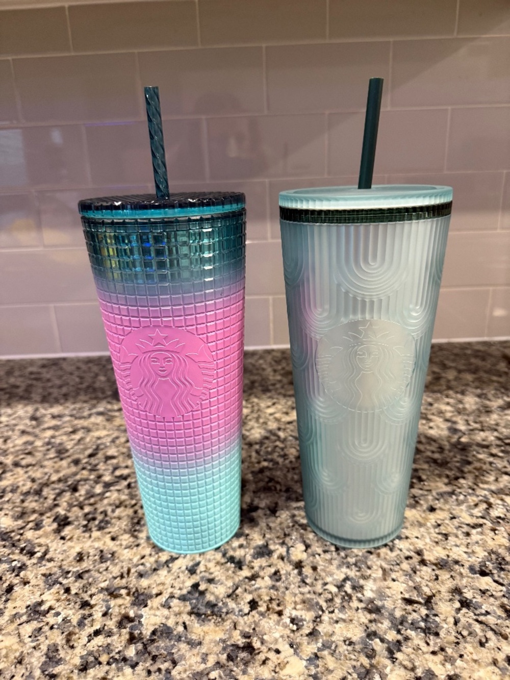 Starbucks Cold Cups w/ Straws – Set of 2
